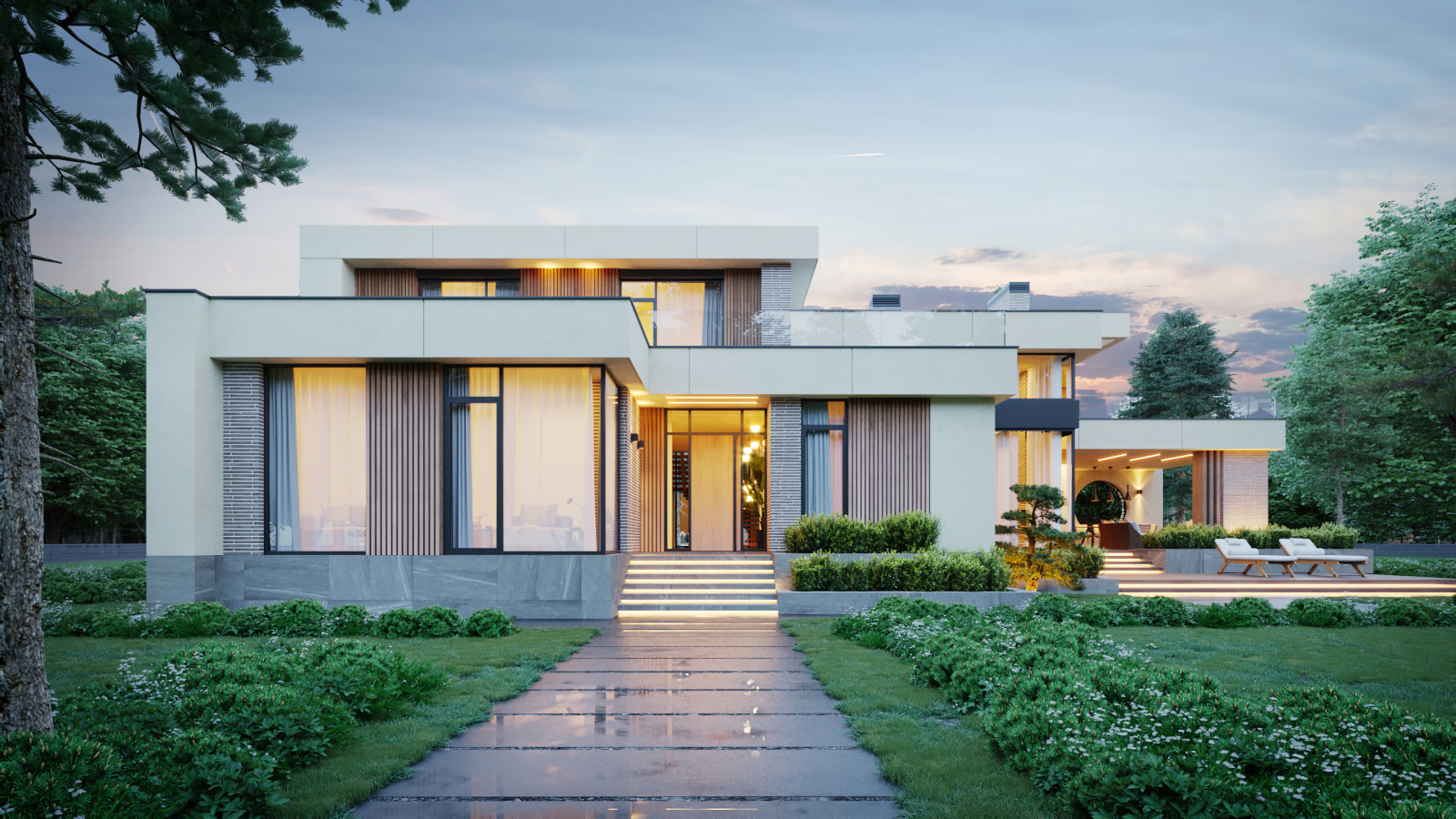 Проект индивидуального жилого дома и бани в СНТ "Ветеран"