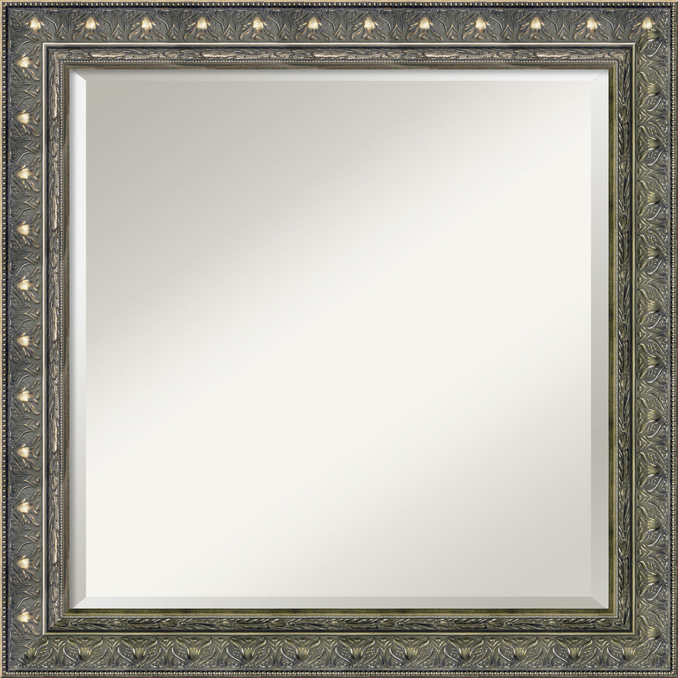 Wall Mirror Square, Barcelona Champagne, Outer Size 24"x24"