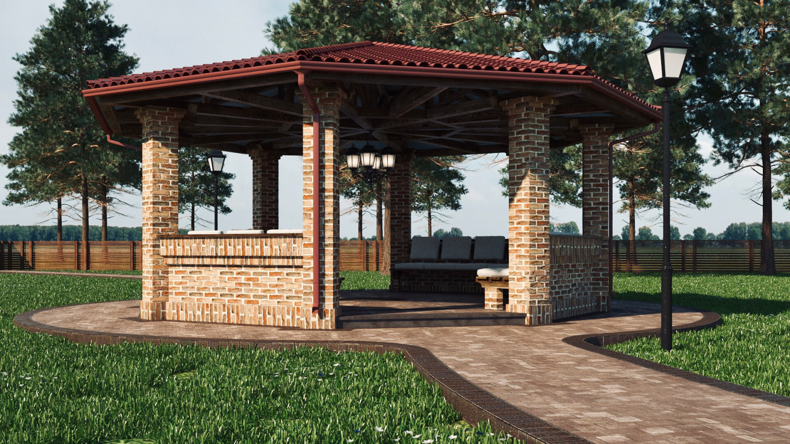 Landscape design of the territory (Moscow region 2022)