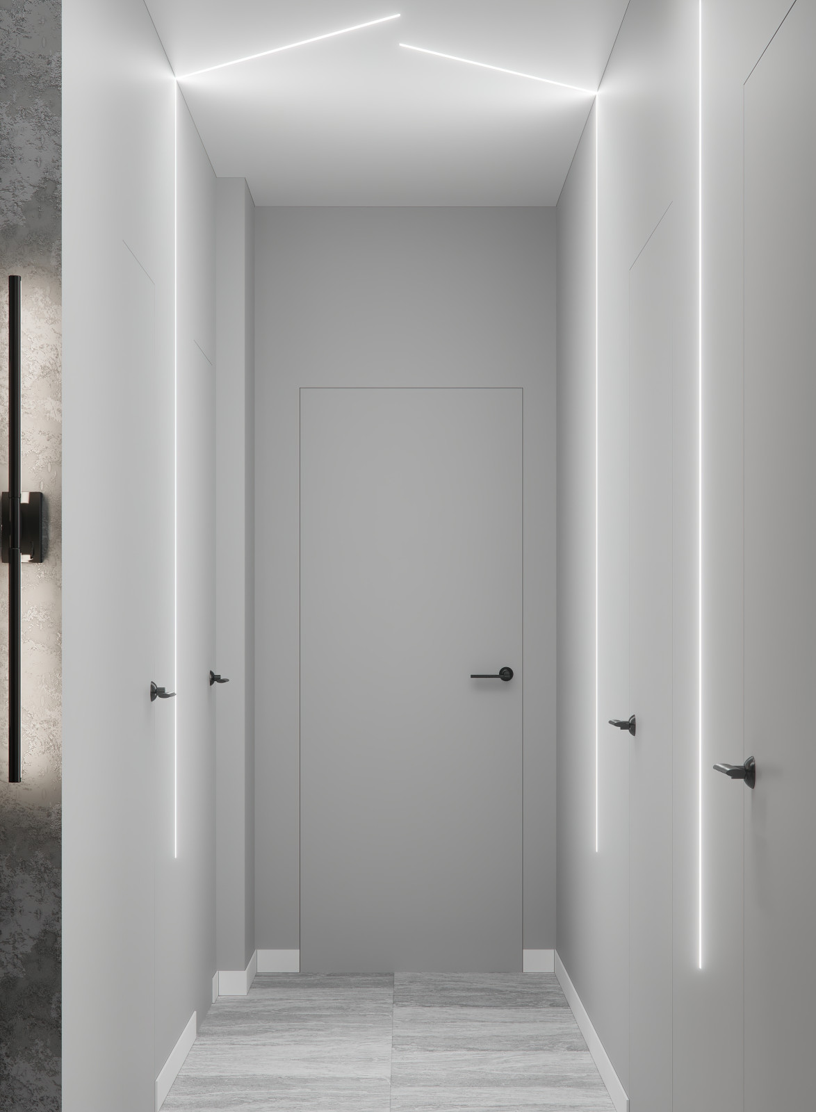 Дизайн интерьера в серых тонах