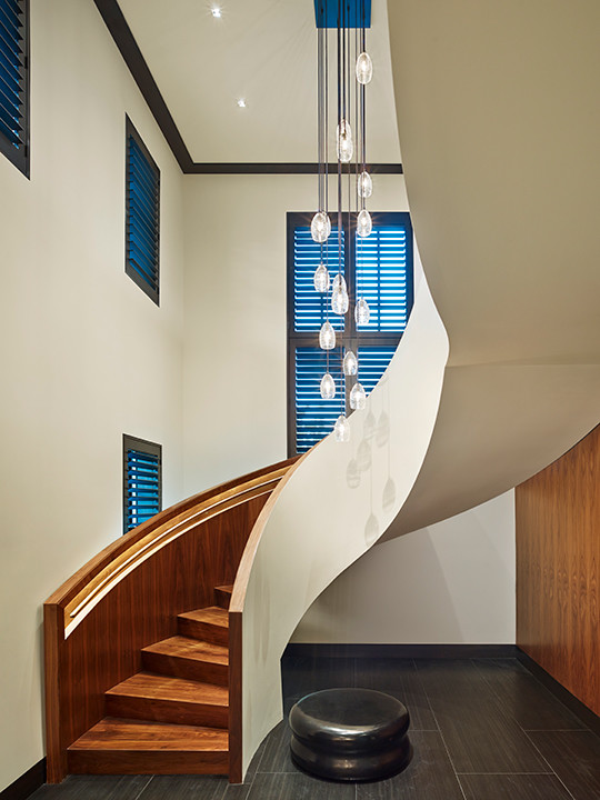 Photo of a contemporary staircase in Philadelphia.