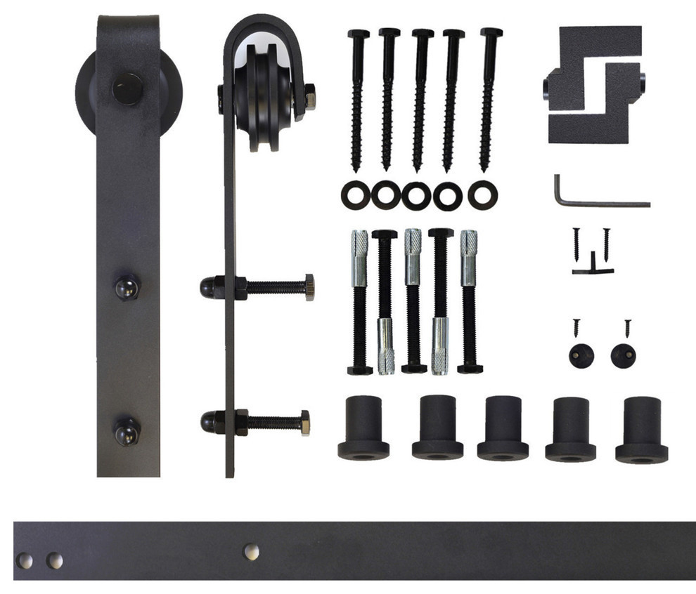 Vancleef Hardware Sliding Barn Door Hardware for Single Door, Classic