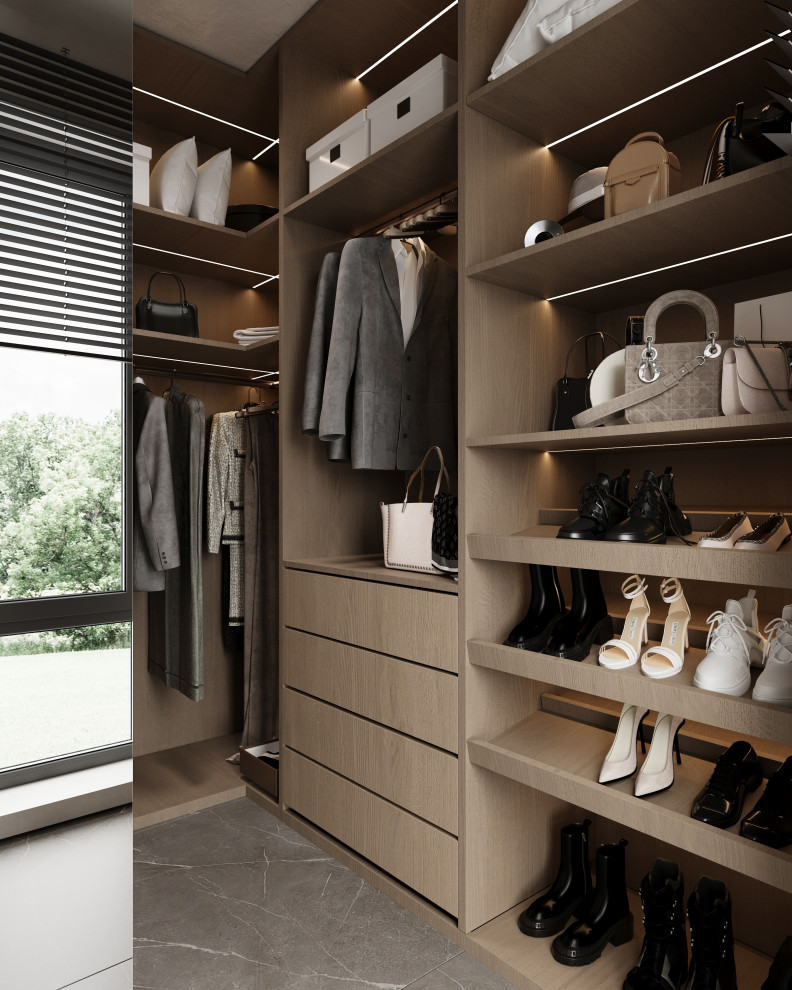 Коттедж (240 кв). Прихожая + гардеробная