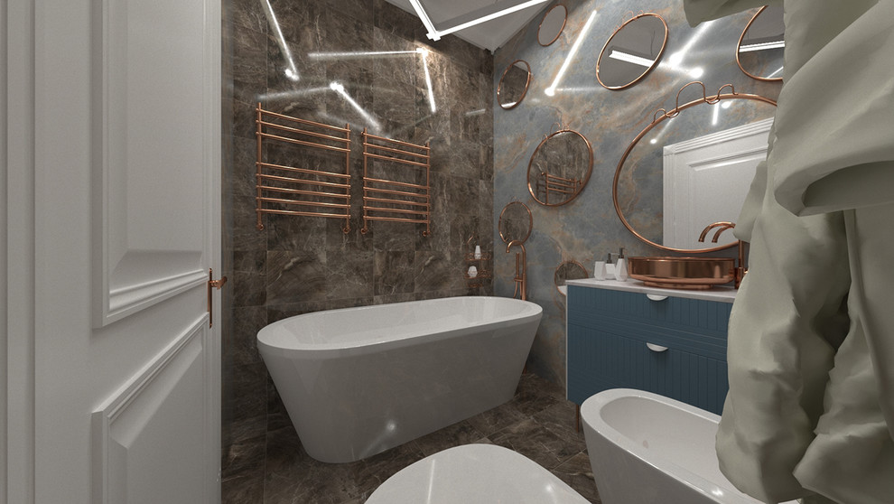 Санузел в латуни