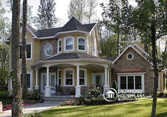 Beautiful Victorian  Cottage photos by Drummond House  Plans  