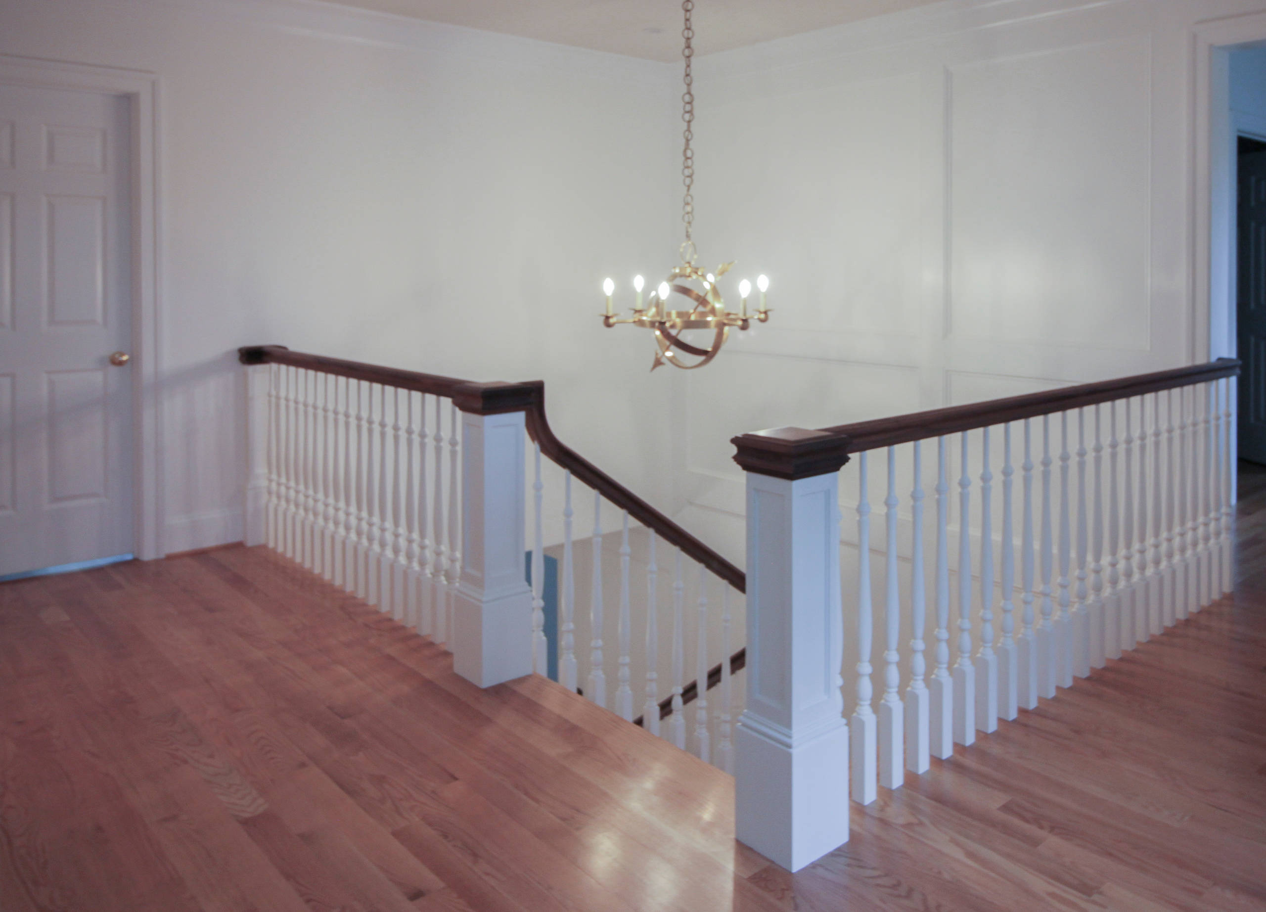 56_Elegant Wall-Mounted Craftsman Style Staircase, Arlington VA 22205
