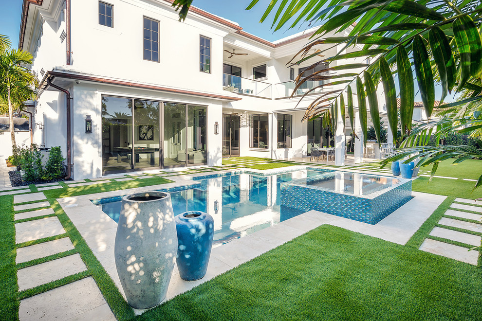 This is an example of a transitional pool in Miami.
