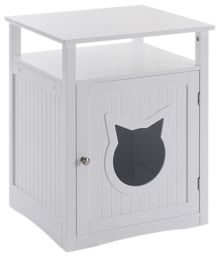 Nightstand Pet House Litter Box Furniture Indoor Pet Crate Litter