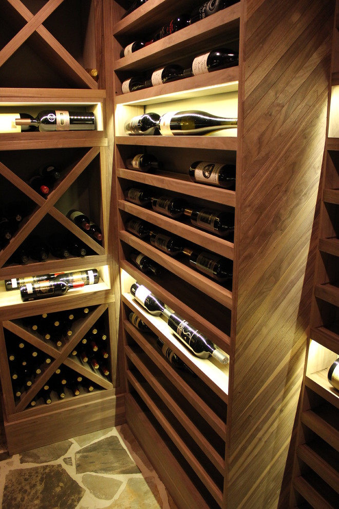Contemporary wine cellar in Atlanta.