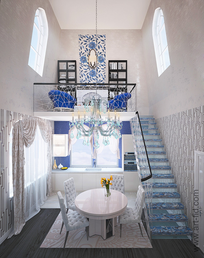 Кухня-гостиная в ЭК Русский дом