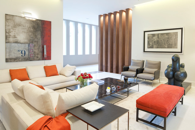 Cuernavaca contemporary-vardagsrum