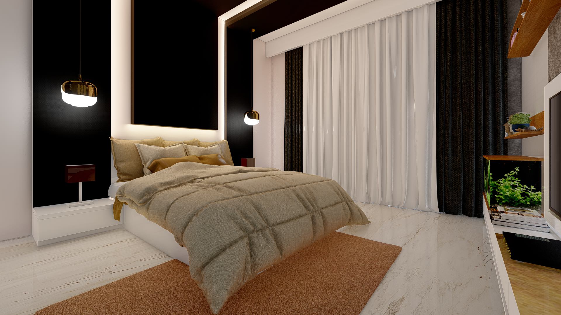 Modern Bedroom Design at Croydon