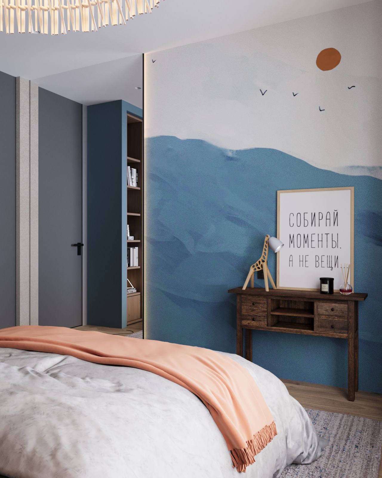 Проект однокомнатной квартиры в Санкт-Петербурге, очень самобытный