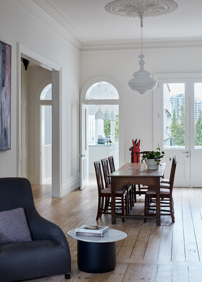 Design ideas for a victorian dining room in Melbourne.