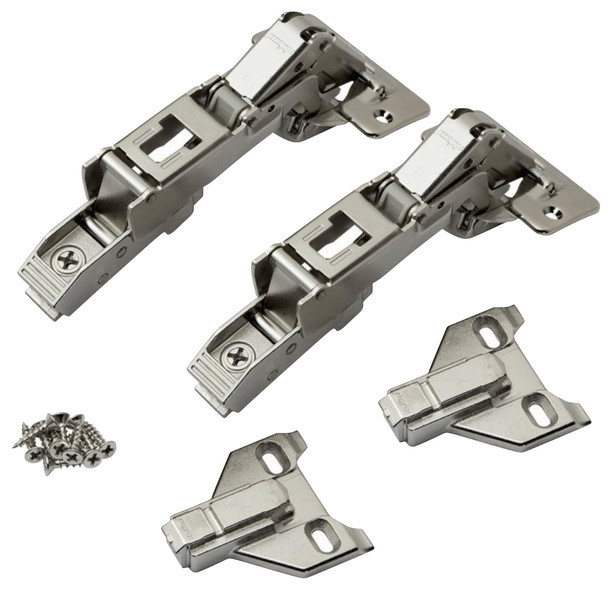 Pair of Blum 170 Degree Hinge with Face Frame Plate Kit For Overlay ...