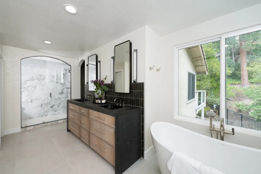 Bathroom - transitional bathroom idea in Orange County