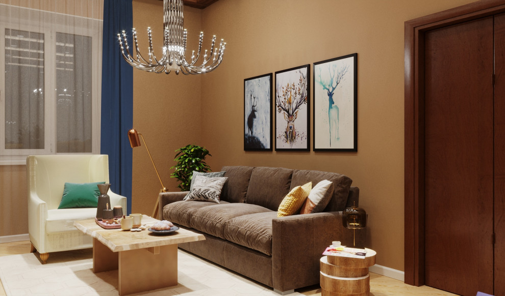 Гостиная в стиле шале