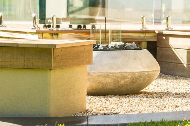 Fire Pit & Outdoor Seating contemporary-garden