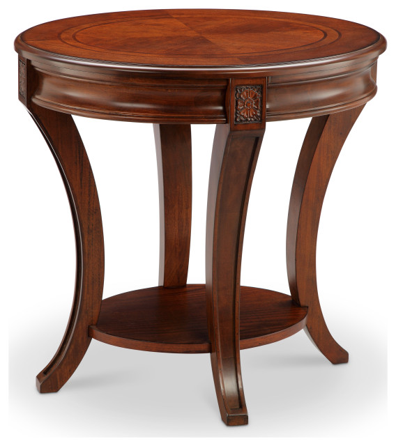 Oval End Table Transitional Side Tables And End Tables by Magnussen Home Houzz