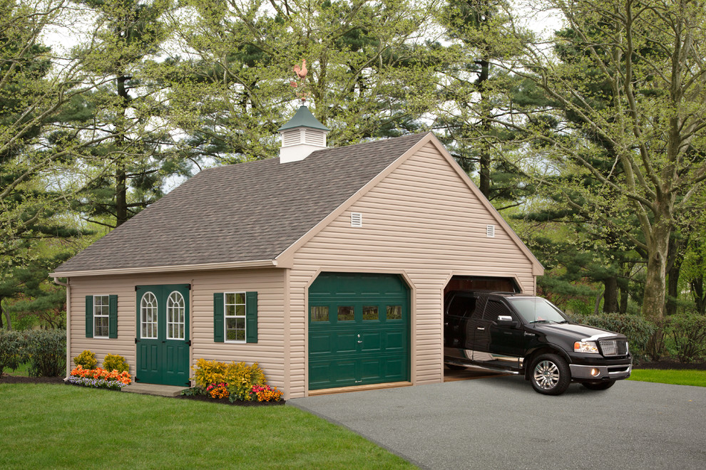 Two Car Garage with Attic Traditional Garage Philadelphia by