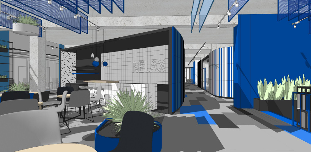 коворкинг в синем