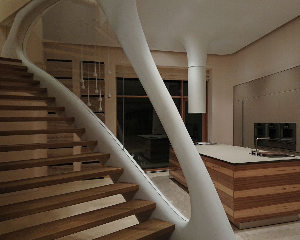 House in a pine forest