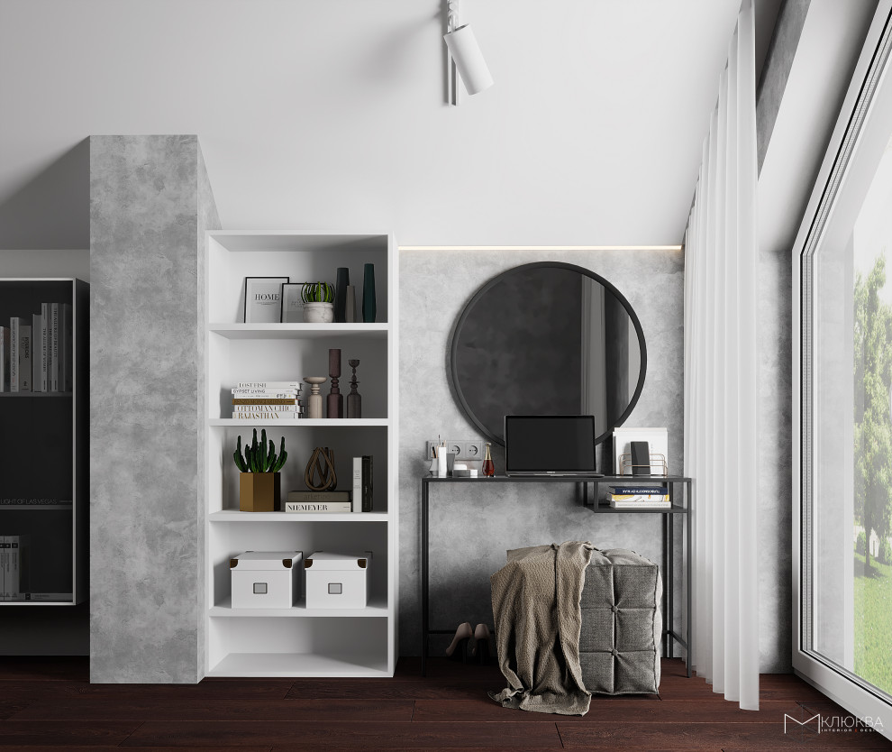 Проект спальни в загородном доме 29 кв.м