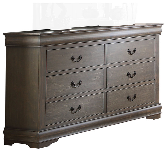 Louis Philippe Dresser Antique Gray Traditional Dressers By