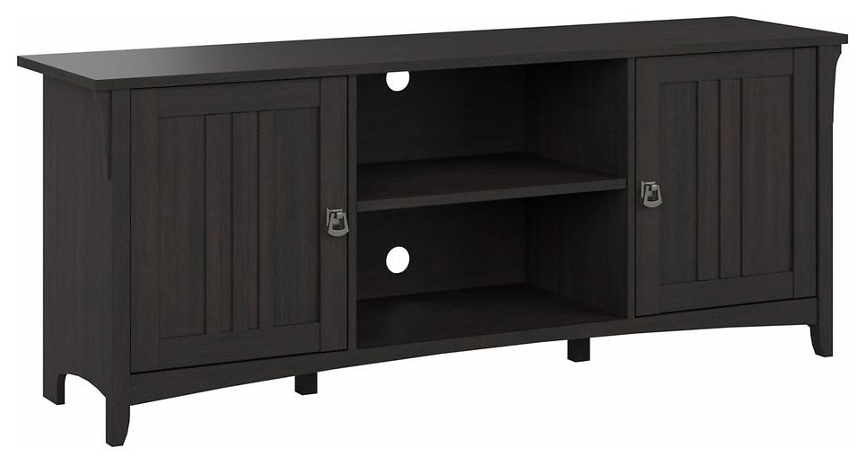 Bush Furniture Salinas TV Stand for 70 Inch TV, Vintage Black