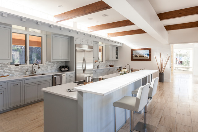 Transitional Kitchen nyklassisk-koek