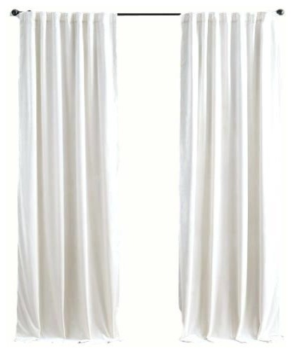 white velvet curtains 90x90