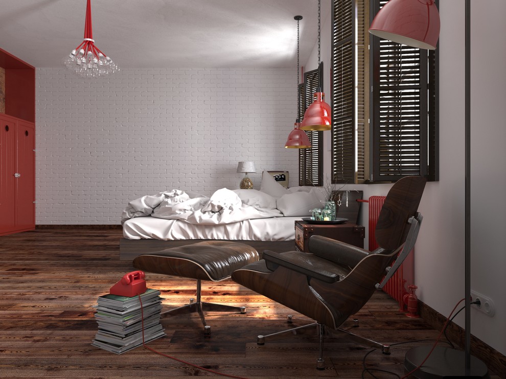 Спальня лофт