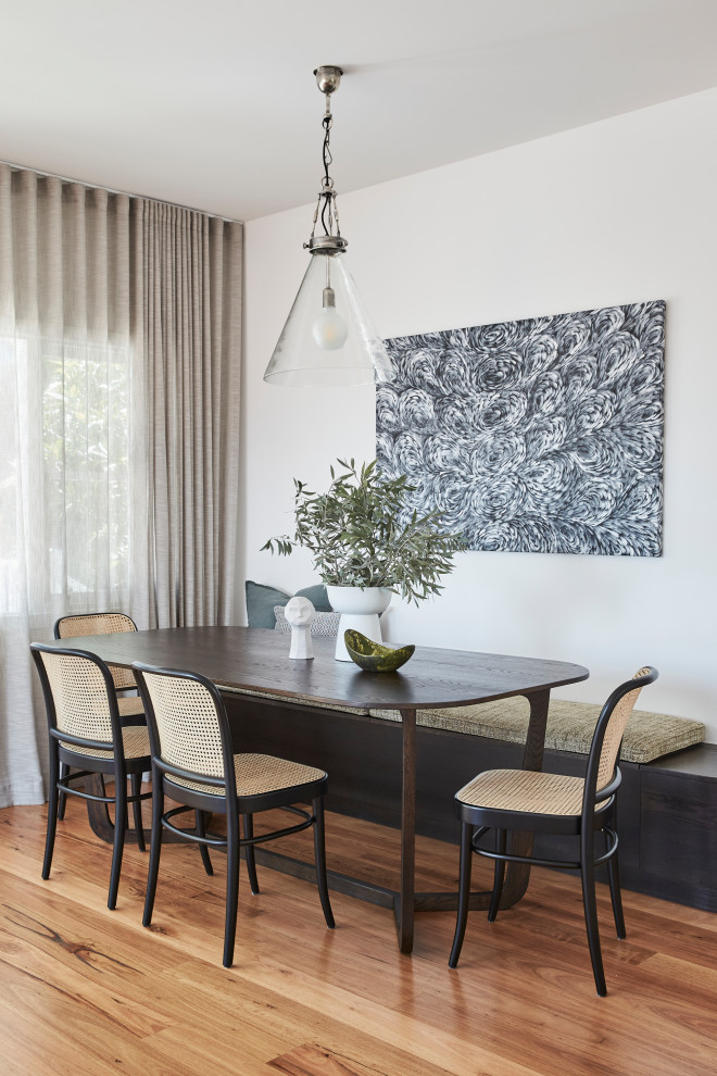 Photo of a contemporary dining room in Sydney.