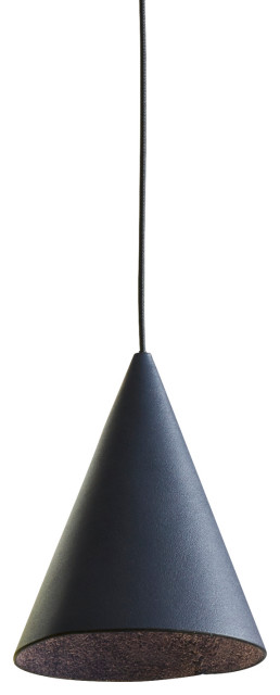 LEP-L 1-Light Long Pendant, Satin Brass Kit, Blue Shade, 2700k