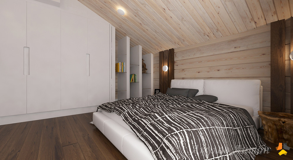 Дизайн-проект коттеджа из клееного бруса. 200 кв.м.