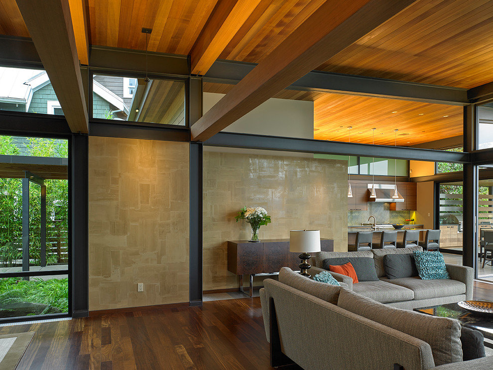 This is an example of a modern living room in Seattle.
