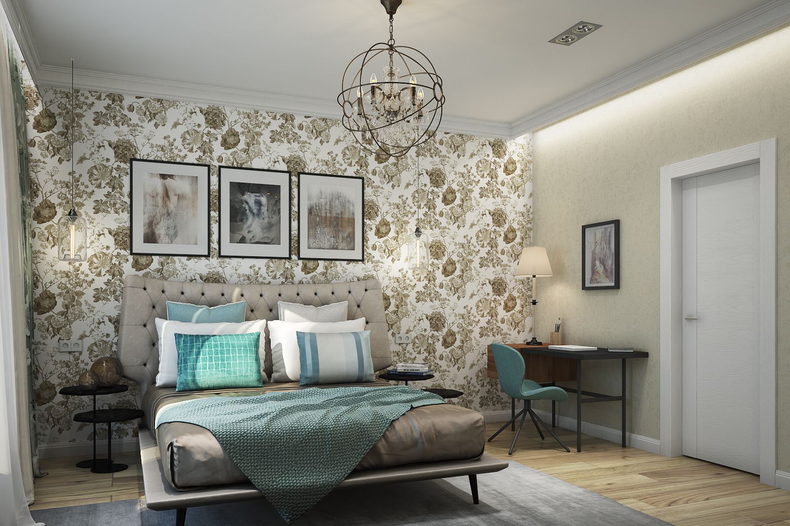 Дом для молодой пары.Спальная гостевая