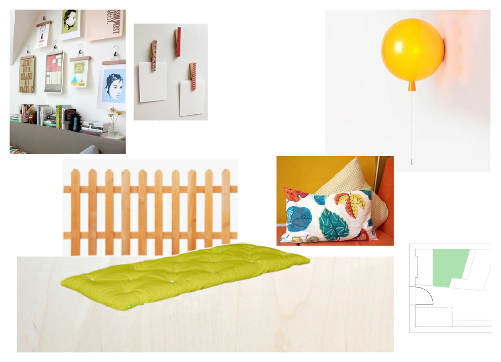 Neutrales, Großes Mediterranes Kinderzimmer mit weißer Wandfarbe, Laminat, beigem Boden und Spielecke in Berlin