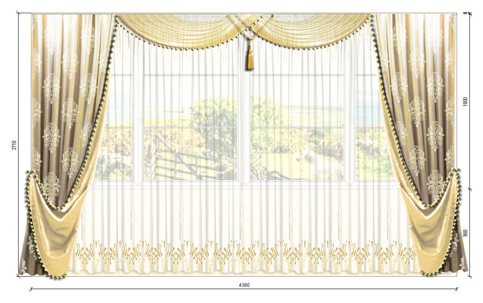 Эскизы штор