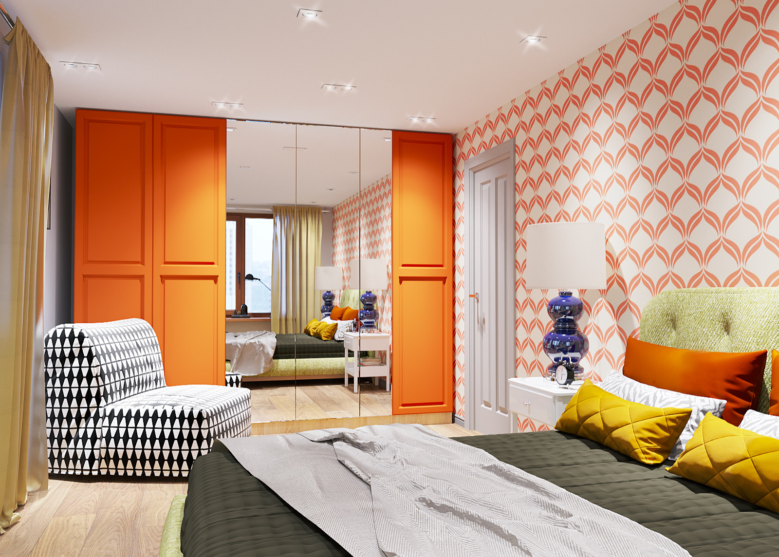 Яркая квартира с уважением к советскому наследию 70-х