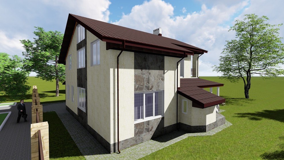 3D-визуализация загородного дома