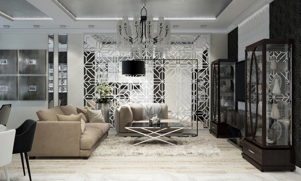 Квартира в Краснодаре - Изысканность стиля Гостиная-вариант 2