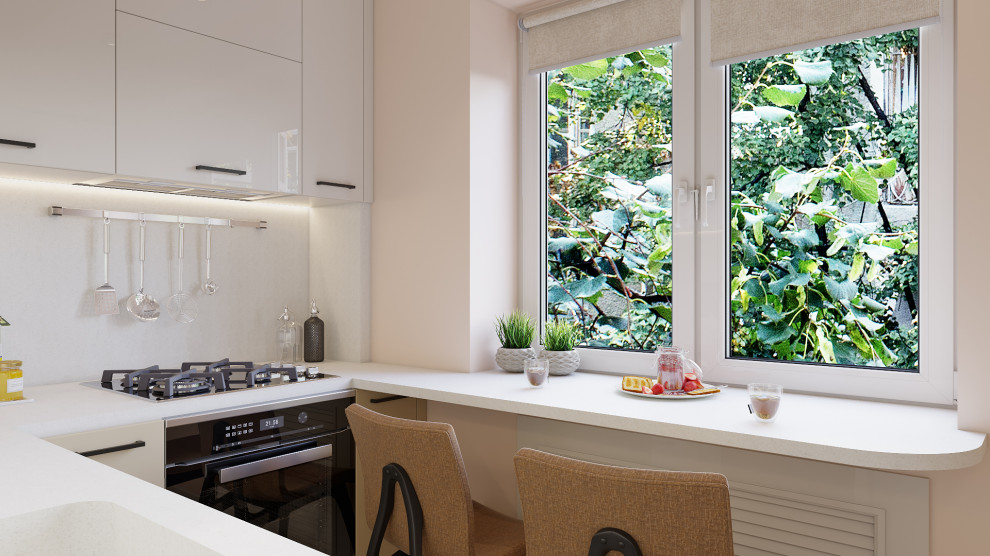 Дизайн двухкомнатной квартиры 44 м2