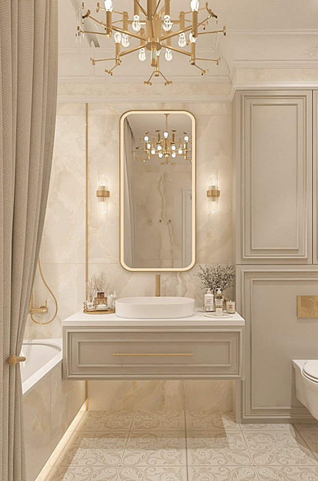 Интерьер Женской Ванной комнаты. Таунхаус в КП "Образцово"