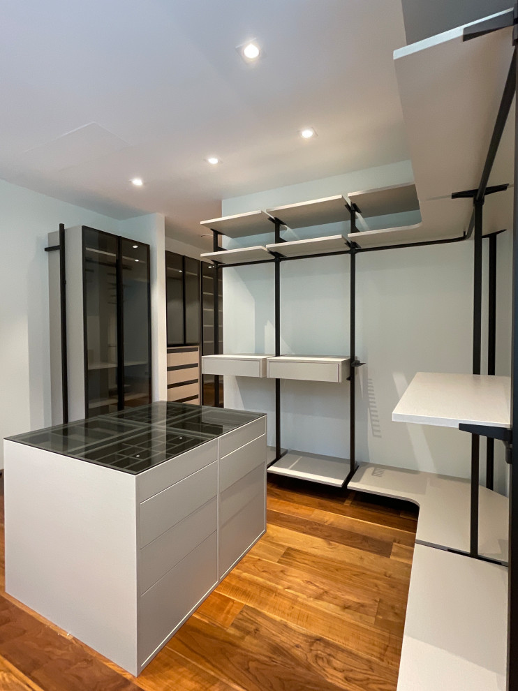 Распашной шкаф с системой RPE raumplus и Гардеробная система UNO raumplus