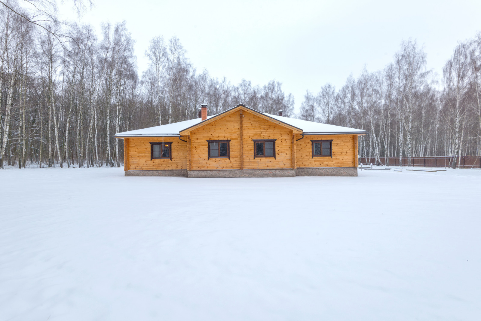 Дом из клееного бруса по проекту "Занино"