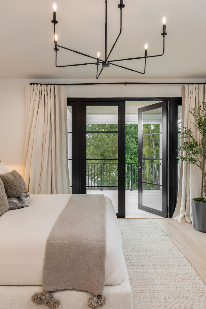 Inspiration for a transitional bedroom remodel in Tampa