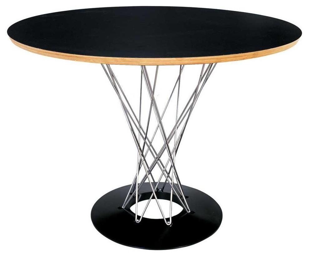 Wire Dining Table, Black