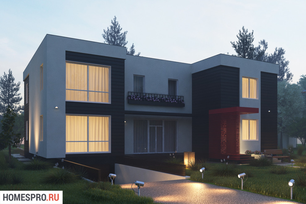 Проект современного загородного дома