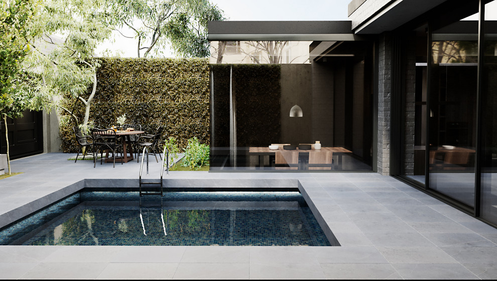 Design ideas for a modern swimming pool in Melbourne.